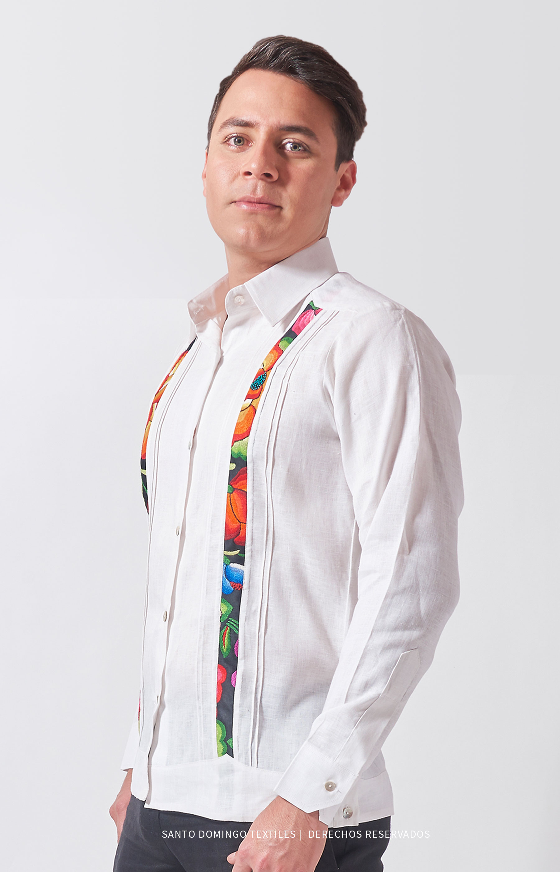 Mexican guayabera embroidered